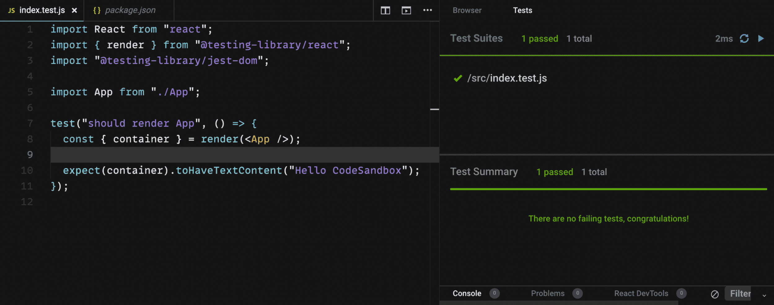 unit test cli